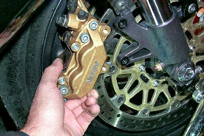 Tire Changing Front Caliper