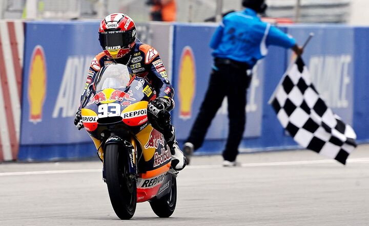 Marc Marquez has only completed a GP race at Sepang once, taking the 125cc class win in 2010.
