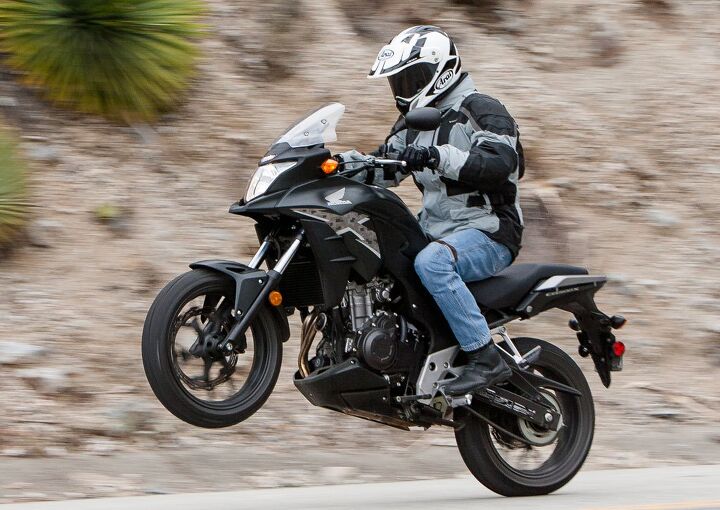 2013 Honda CB500X Wheelie