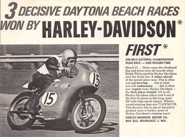 Harley-Davidson KR750 Ad