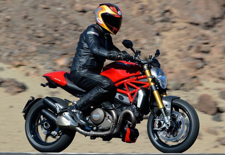 2014 Ducati Monster 1200 Action Right