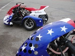 MiniMoto Sidecar stars and stripes
