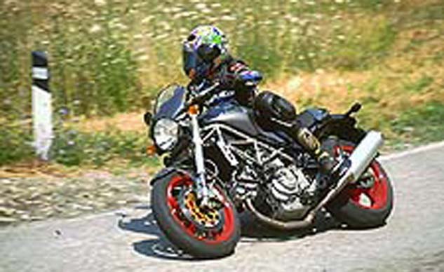 2001 Ducati Monster S4 right action profile