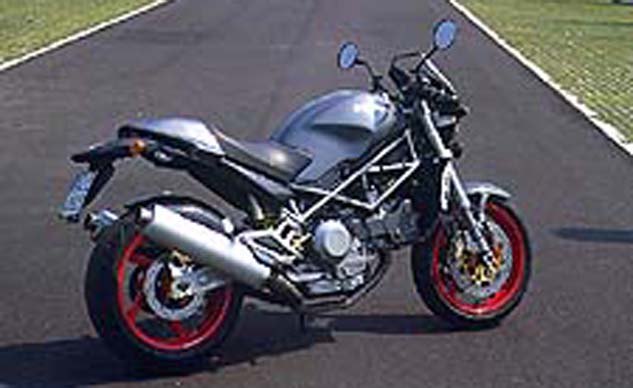 2001 Ducati Monster S4 right rear profile