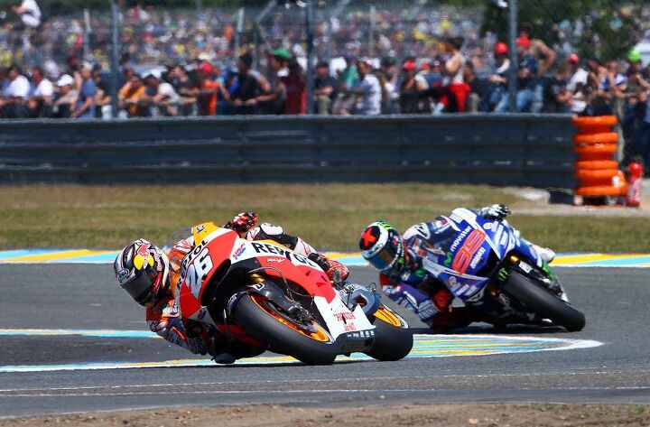 Coming off of arm pump surgery, expectations were low for Dani Pedrosa. The Honda rider had a strong race, beating Jorge Lorenzo for fifth.