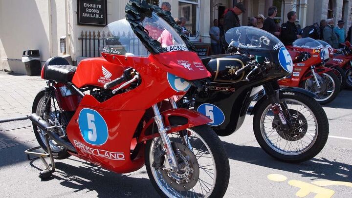 Race Bike Concours held after the Pre- TT Classic races in Castletown, IoM.