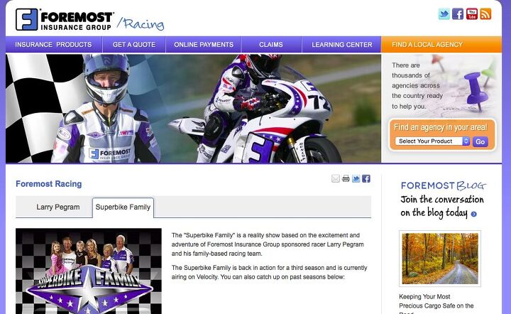Sponsoring a reality TV show about a privateer superbike racer is a unique approach to marketing your brand.