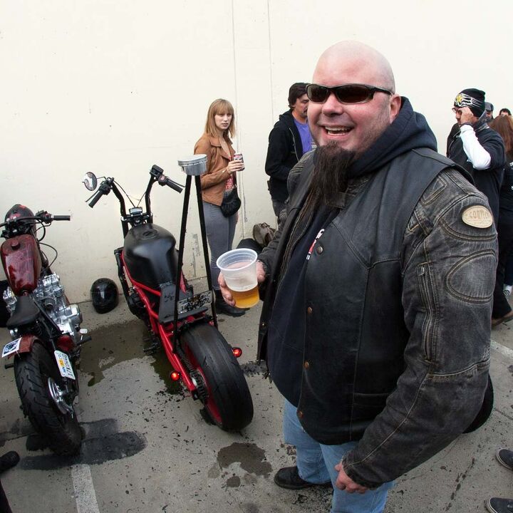 Dave Jenks and his '98 CBR600 F3. The rear still has a little life left.