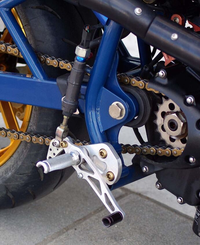 Mirage RT rearsets are available from SBT’s parts list.