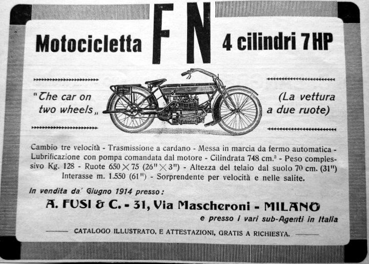 Italian Ad for Belgian FN Four