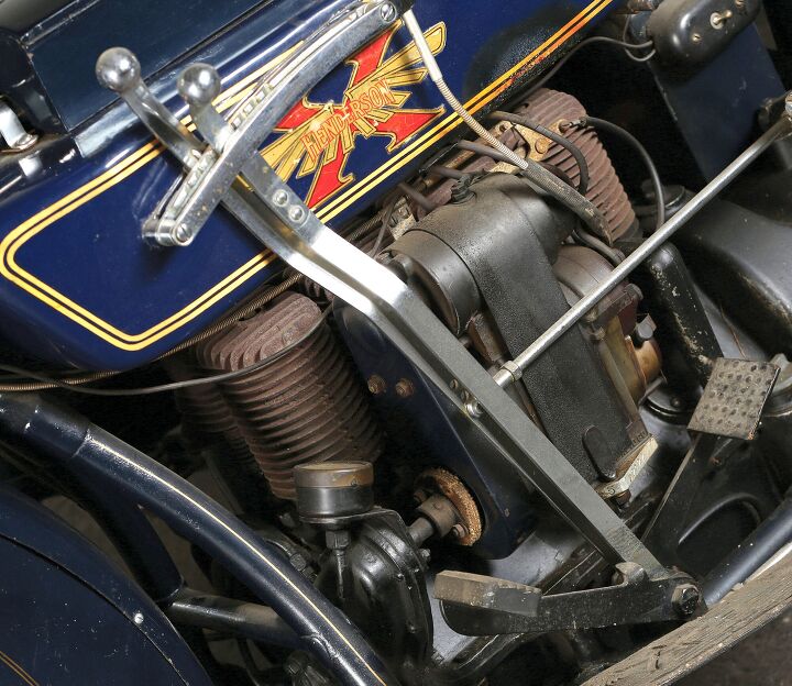 The 1925 Henderson benefited from three-ring alloy pistons, plus redesigned cylinders and camshaft.