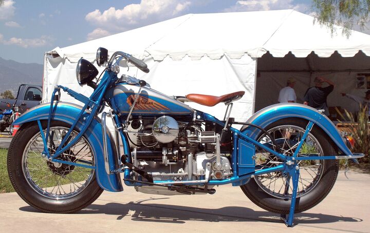 The 1939 Indian Four was still a hardtail, but it did have a fairly comfy sprung seat design.
