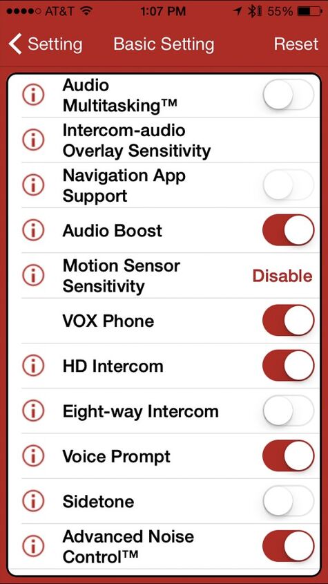 All of the most commonly used settings at your fingertips.