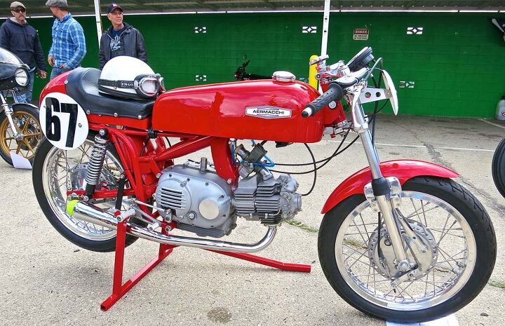 The tidy Aermacchi production racer was awarded Best something, but the reporter lost his notes.
