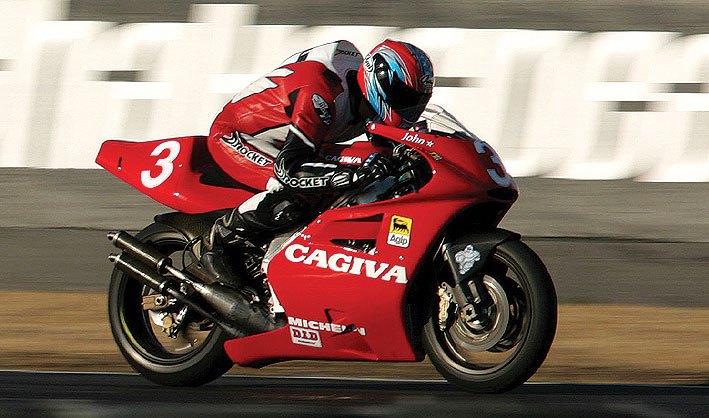 The Cagiva V593 accelerated faster than anything the author has ridden, including all of the World Superbikes.
