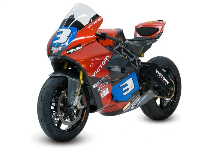 The “Brammo Power” sticker on the fairing, in the shape of a battery, is indicative of where the former motorcycle manufacturer is refocusing its efforts.