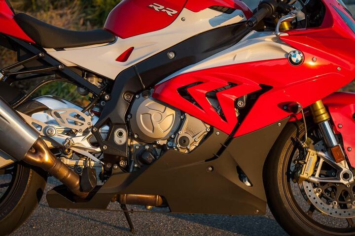 “I don’t think its looks would let me buy it,” says Burns. “Silver swingarm and black frame is like brown shoes with a black suit. For freeway cruising though, it’s the best. Clip-ons not quite so low as most of the others and possibly the cushiest seat.”