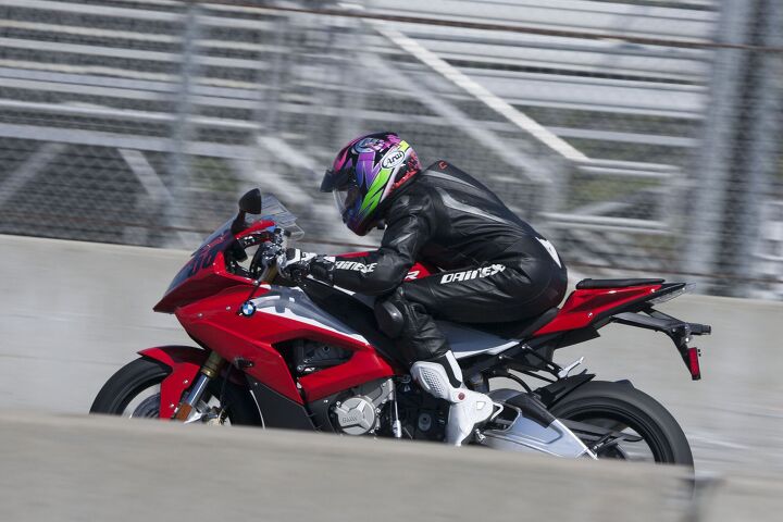 Straights are much shorter and ascents hardly exist when you’re riding something as powerful as the BMW S1000RR.