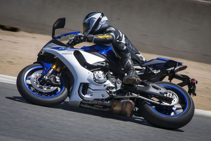 Yamaha’s tagline for the new R1 is “MotoGP for the street.” It would appear Doug Chandler agrees, “The new R1 felt the closest as far as a real race bike out of the box – its seat height and how it would want to turn into the corner for you just reminds me of a race bike.”