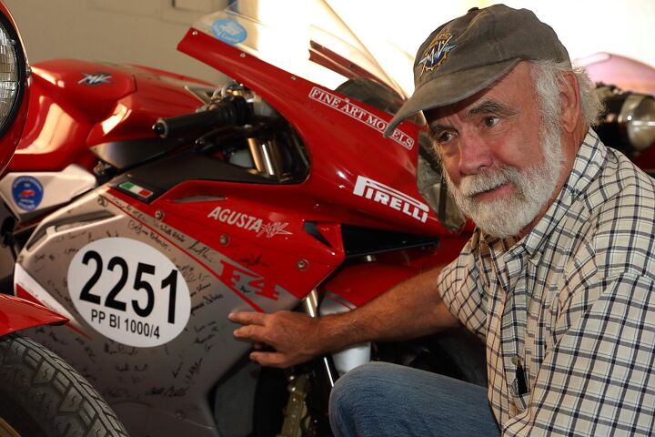 Talbott studied art in college, and perhaps no motorcycle speaks to him like the MV Agusta F4, which was featured in the Guggenheim’s “Art of the Motorcycle” exhibit and has been called one of the most beautiful motorcycles in the world. This special edition is one of only a few dozen examples. 