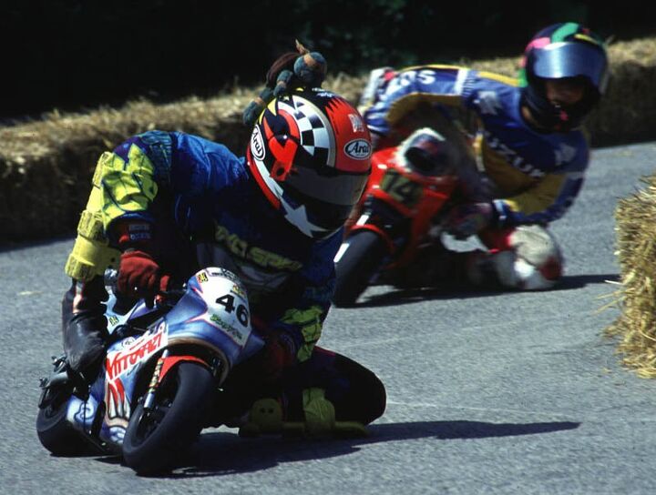Before the high-stakes drama of MotoGP entered his life, Valentino Rossi learned his trade by riding pocket bikes.