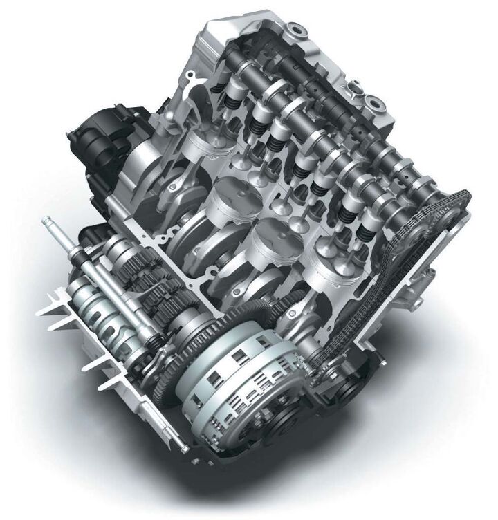 Same bore and stroke as 1985 but with modern materials, the engine is now making 50% more power. 