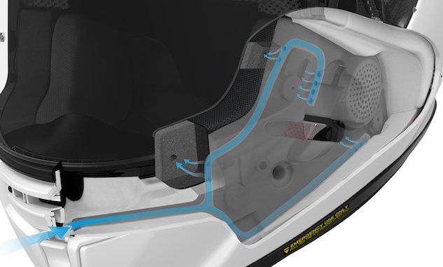 Kudos to Shoei for making an innovative leap forward in helmet venting technology.