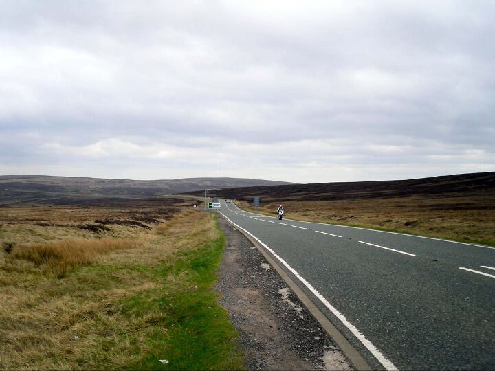 The Cat and Fiddle Road, a popular riding destination in Peak District National Park.