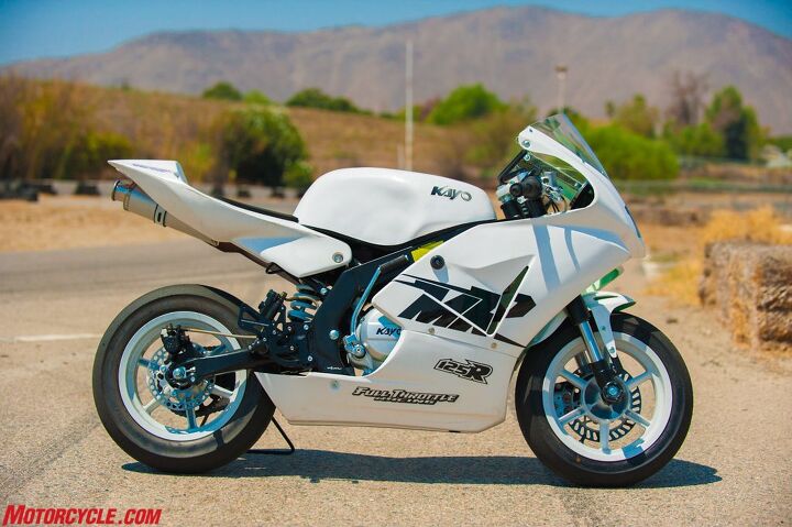 The appearance of a full-size sportbike at ⅓-scale… and 7% of the power.