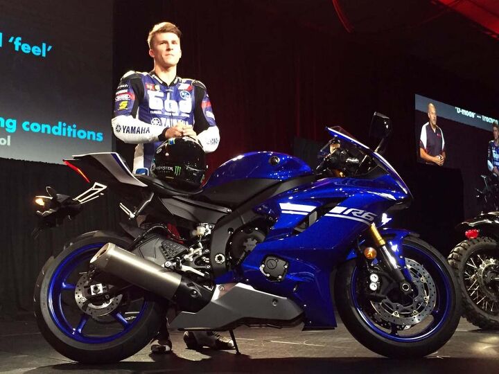 MotoAmerica Supersport Champion Garrett Gerloff brought the new R6 on stage for its debut in Orlando at AIMExpo, saying the updates will help him in the 2017 season.
