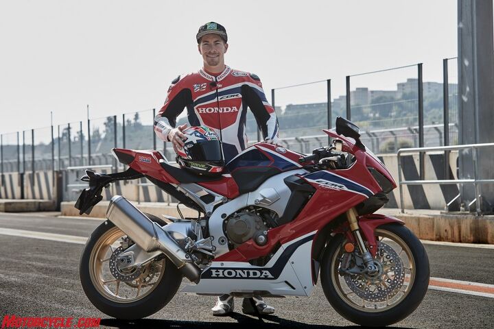Nicky's smiling because Honda's finally coming out with a new CBR1000RR SP.