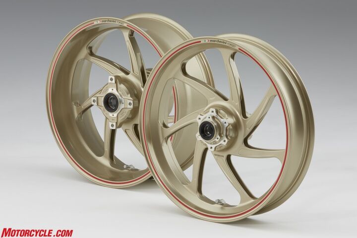 Forged aluminum Marchesini wheels. Yummy.
