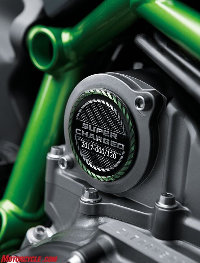 Each of the 120 Ninja H2 Carbon editions will come stamped with a serial number on the side of the supercharger.