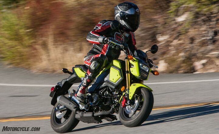The Grom’s new redesign is capped off by its headlight. What does Kevin think of it? “It looks a little like Iron Man’s helmet,” he noted. 