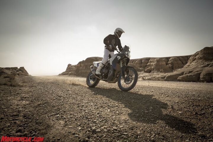 In the quest to build the next generation of adventure bikes, Yamaha's T7 looks to the past, and the Tuning Fork's Dakar winners.