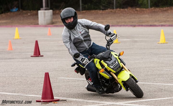 All our guest testers quickly adapted to the Grom. Arkady Trimolov especially preferred it during the gymkhana portion of our day.