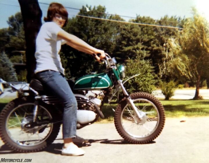 Bob Starr astride the only Yamaha he owned for several decades. This 1970 CT-1 was bought as a basket case when Starr was 14 years old from money he earned working on a chicken farm. His parents, who expressed concerns about Bob’s safety on bikes, hoped he might never get it running. Instead, the CT was fully operational in two weeks, and his parents conceded motorcycles were going to play a big part of their son’s life.