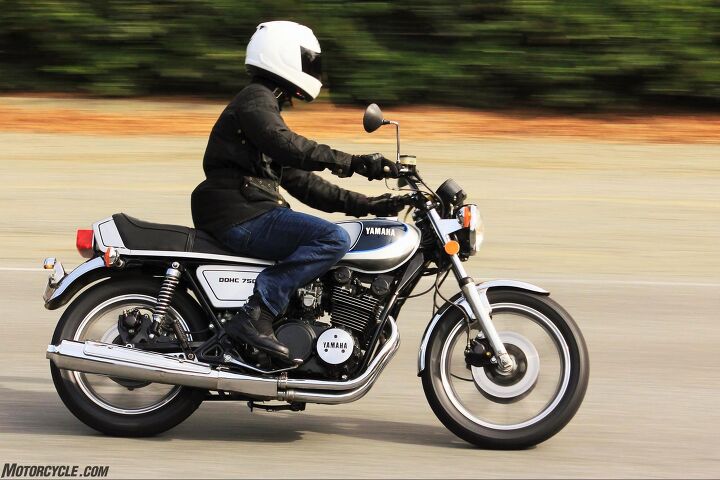 “There’s something special about riding the 750. You can hear the engine more, and you can feel it working more than a current bike. It’s very mechanical and very simplistic at the same time – I enjoy that; I grew up with that. This bike takes me back to the time when I first fell in love with motorcycles.”