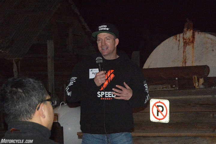 Dakar veteran and former factory KTM rally racer Kellon Walch was the featured guest at the 2017 Taste of Dakar. Walch entertained the crowd with stories from his years of racing in Africa and South America.