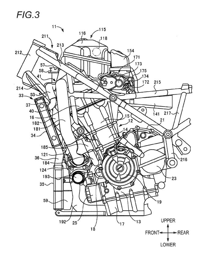 Turbocharged Suzuki patent diagram left side
