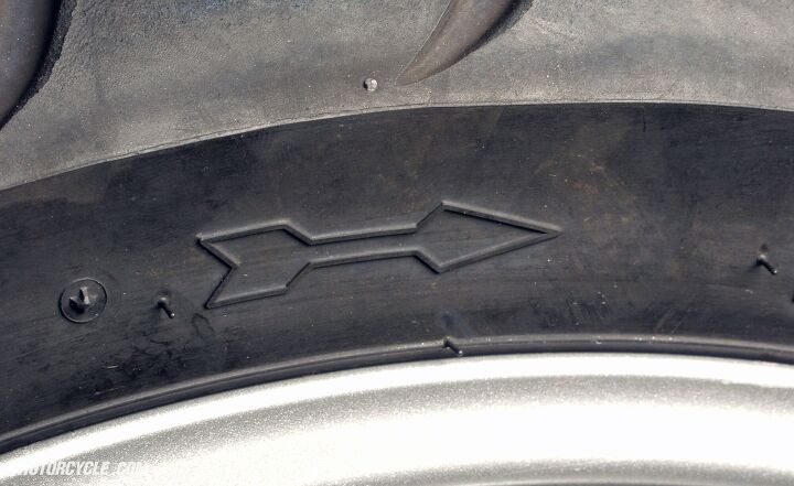Make sure the rotational direction of the tire is correct. Otherwise, Bad Things could happen.