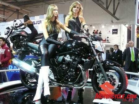 The Bandit 650 got some cosmetic changes...we're not sure if the girls did.