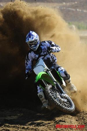 The KX’s mondo motor might be the class of the 450cc field. 
