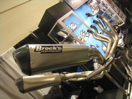 Brock’s Performance showed off this artfully crafted full titanium exhaust system for a Suzuki GSX-R1000.