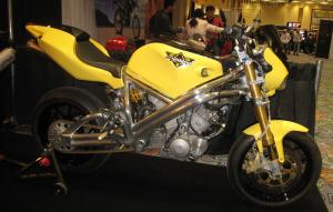 This is the Spondon-framed Viking powered by a 950cc V-Twin and said to weigh just 318 pounds!