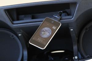 The ease of use from a simple iPod connection is a virtually trouble-free way to enjoy tunes on the road, but we’d prefer the iPod compartment come with a protective door as standard.
