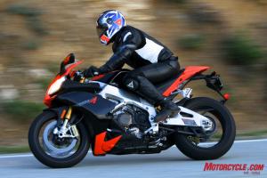 Despite the RSV4 R and Factory’s compact rider triangle, resident tall(ish) guy Jeff learned to love all that the Aprilia had to offer in terms of its handling, braking and powerful V-4 engine.