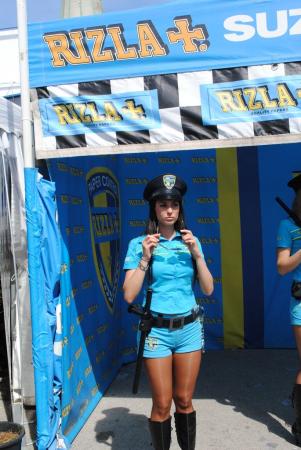 No MotoGP experience is complete without a Rizla Suzuki girl.