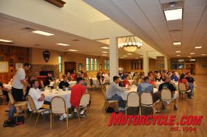 Yamaha bought dinner in appreciation for some of its loyal fans. Photo by Logan Gastio.