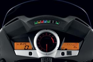 Simple, attractive gauges are easy to read and offer minimal, yet useful info.